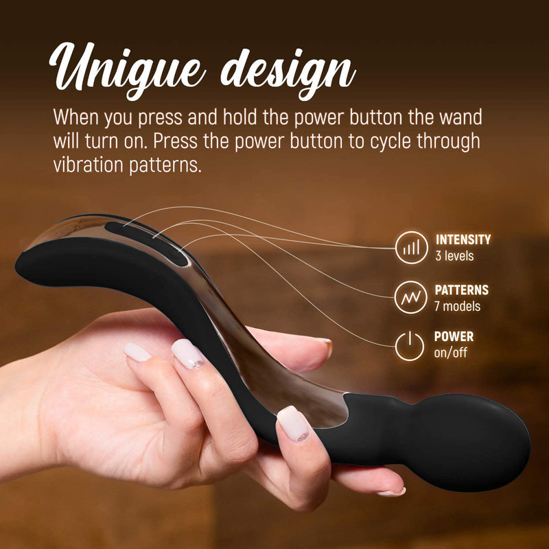 Black Lulu 8+ Handheld Electric Personal Massager
