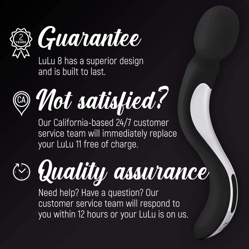 Lulu 8+ Handheld Electric Personal Massager: Black