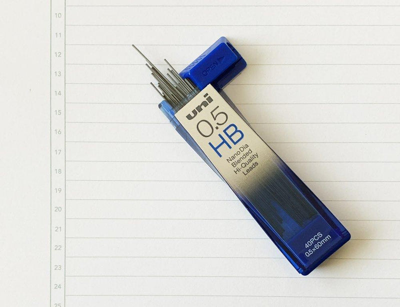 Mechanical Pencil Refill Uni Nanodia 0.5Mm Hb