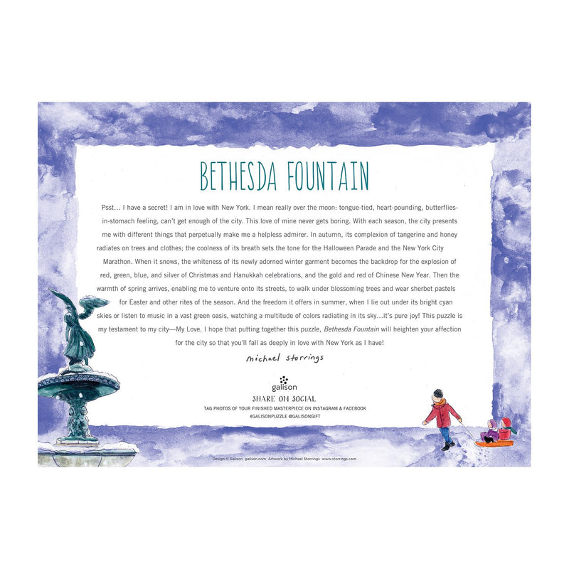 Bethesda Fountain Puzzle - 1000 Pcs