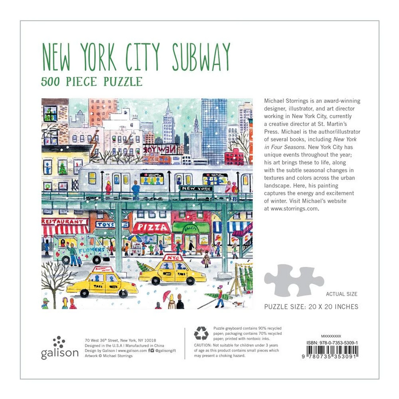 Michael Storrings New York City Subway Puzzle