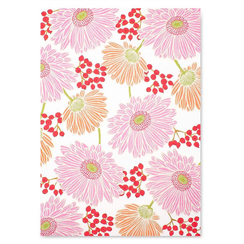 Midori Gerbera Floral A5 Letter Pad