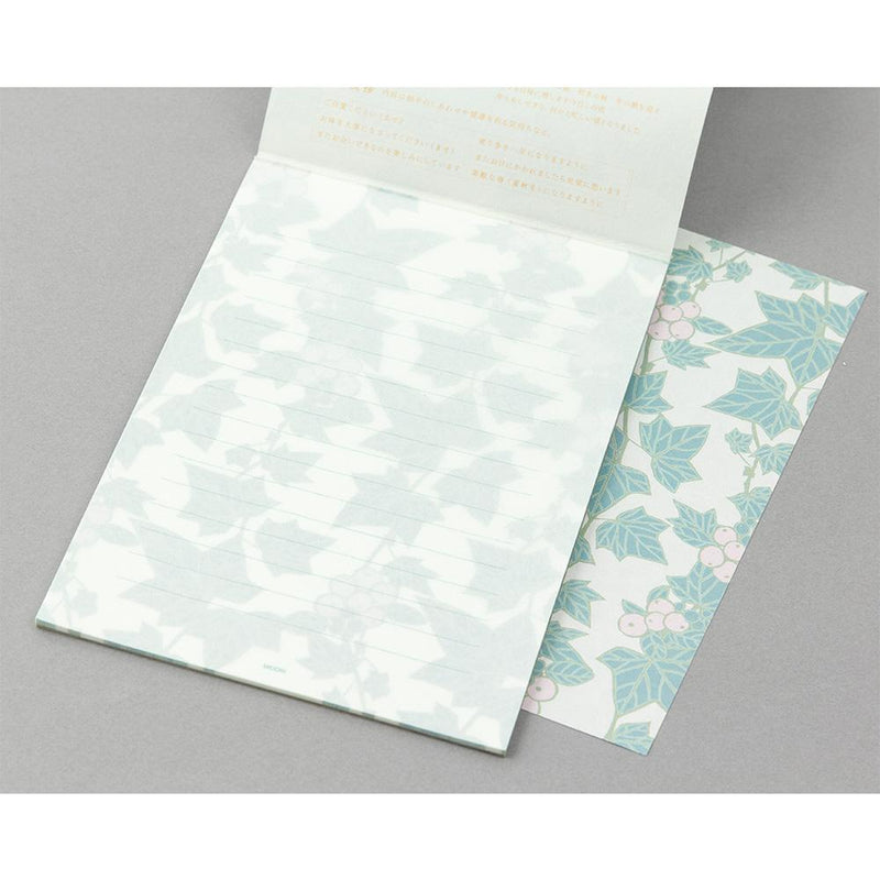 Midori Ivy Floral A5 Letter Pad