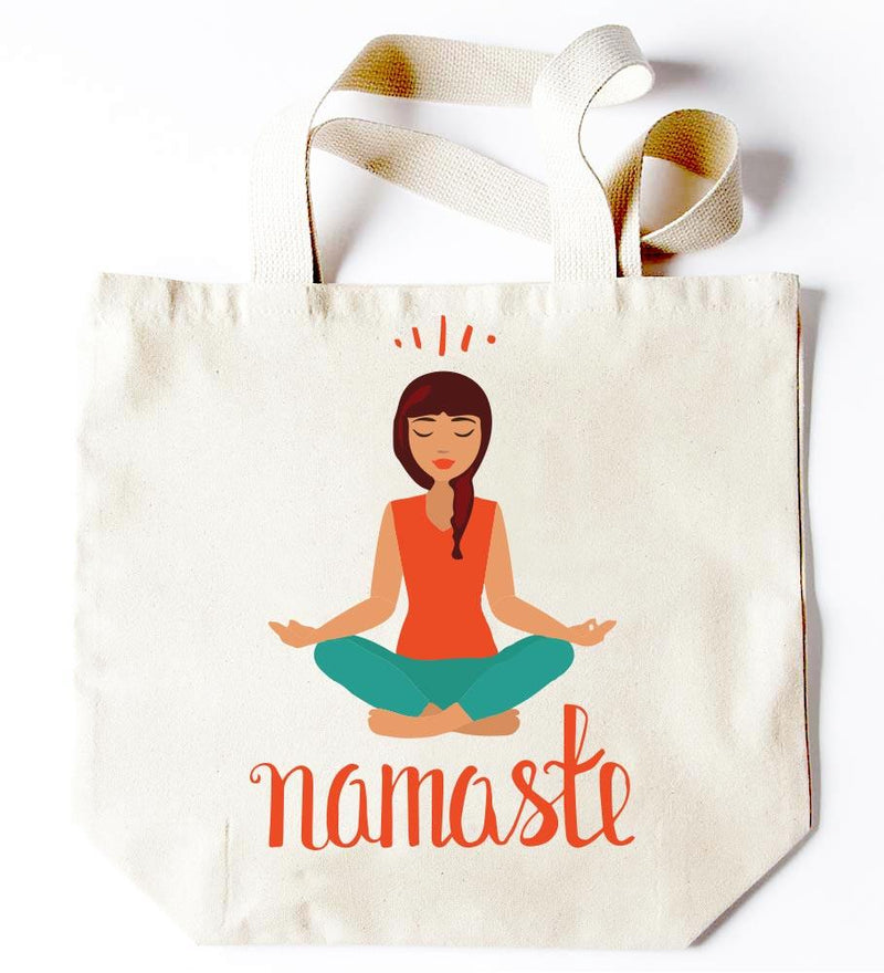 Namaste Yoga Girl Tote