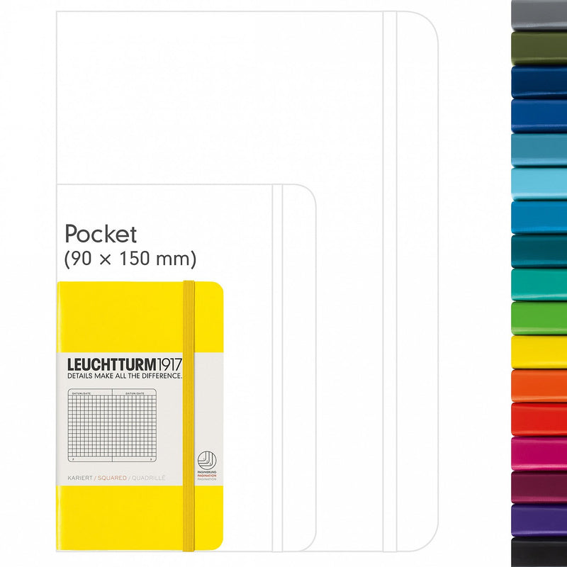 Notebook Pocket (A6) Hardcover, 187 Numbered Pages