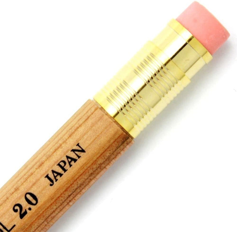 OHTO Eraser Refill for Mechanical Wood Pencil Type Sharp, 2pcs