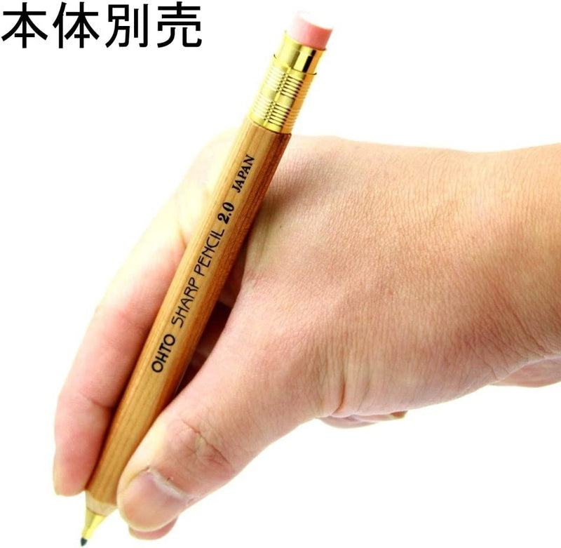 OHTO Eraser Refill for Mechanical Wood Pencil Type Sharp, 2pcs
