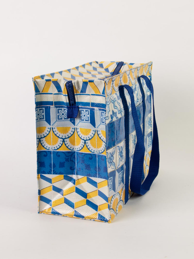 Painted Tiles Shoulder Tote Bag