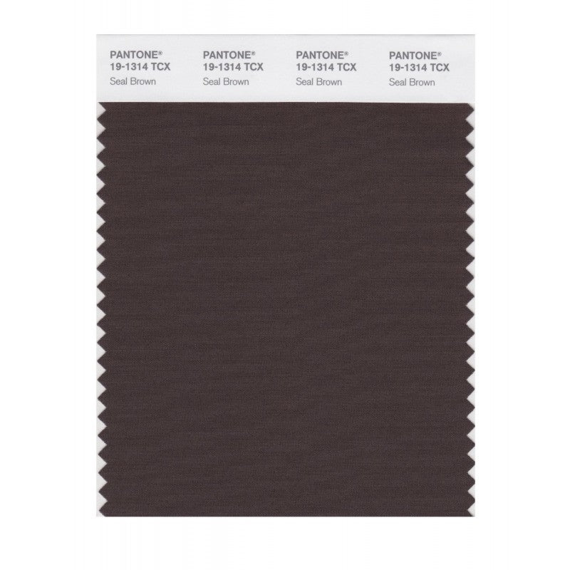 Pantone Smart 19-1314 TCX Color Swatch Card | Seal Brown