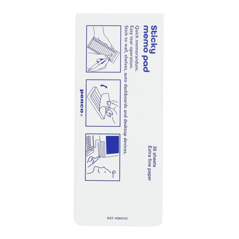 Sticky Monthly Memo Pad- Penco