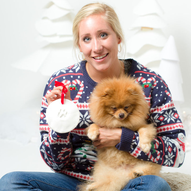 Pet Paw Print Keepsake Ornament