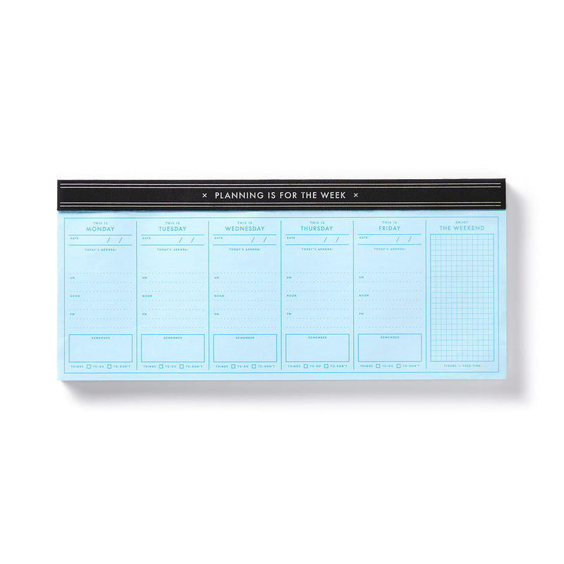 Planning Is For The Week Weekly Planner Pad