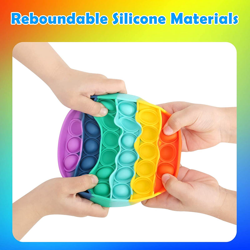 Round Rainbow Color Pop It