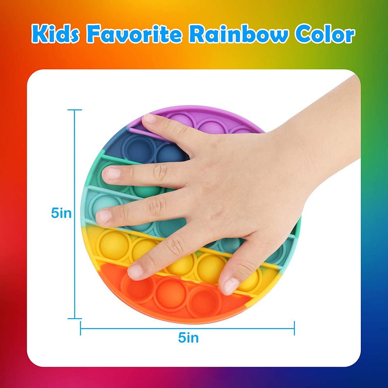 Round Rainbow Color Pop It