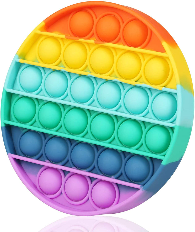 Round Rainbow Color Pop It