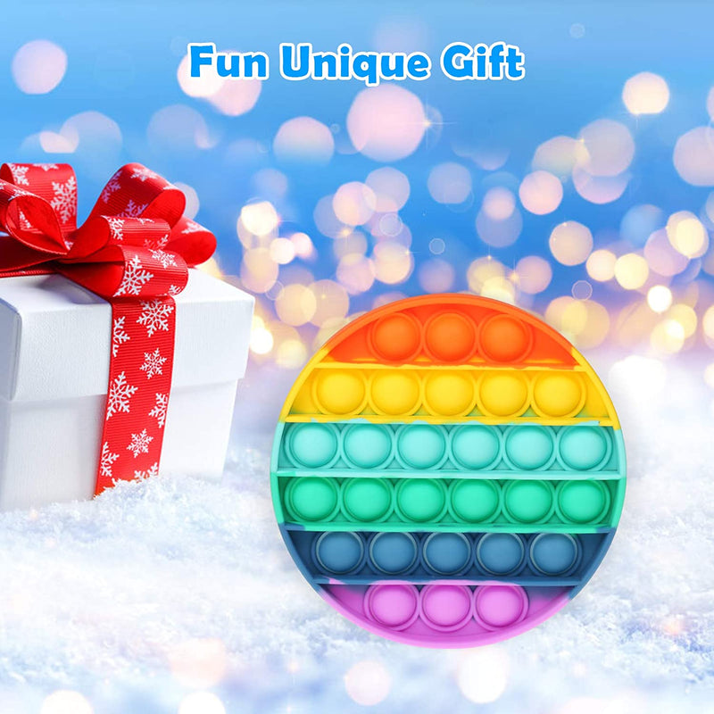 Round Rainbow Color Pop It