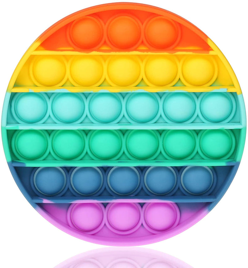 Round Rainbow Color Pop It