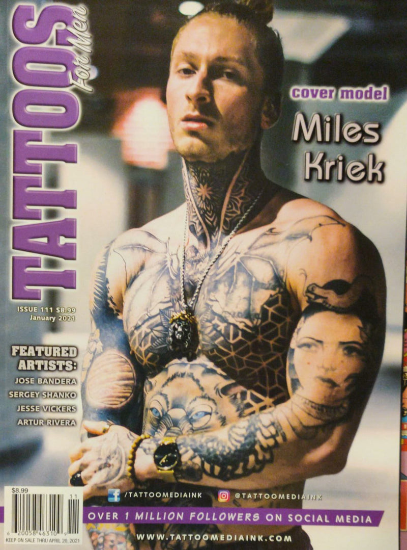 tattoo for men magazine january 2021