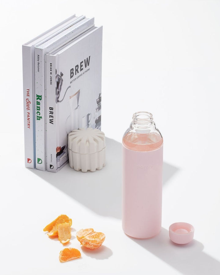 The Porter Water Bottle Glass Blush