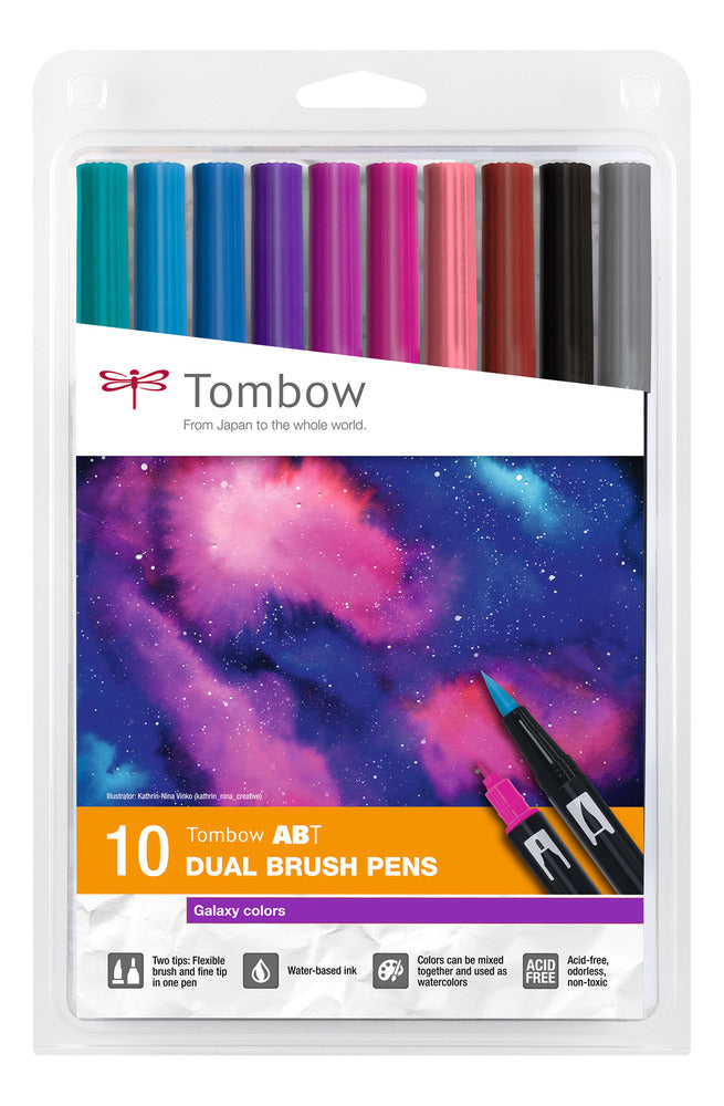 Tombow - Dual Brush Pens: Galaxy 10 Set